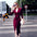 V-Tie Chic: Slimming V-Neck Dress - Wine red / M