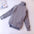 Velvet Leopard Print Padded Autumn/Winter Women’s Wear - Grey without velvet / 110cm