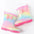 VelvetRain Mid-Tube & Cozy Baby Boots Combo - Gradient rainbow / 15cm