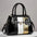 VertiBright Lizard Leather Max-Capacity Shoulder Bag - Black