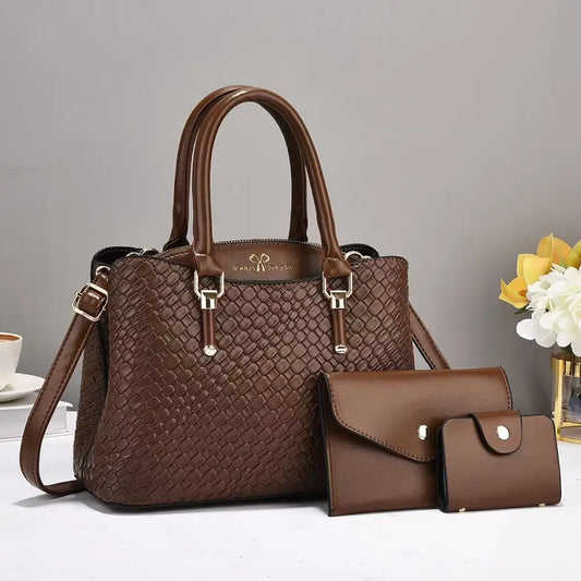 Vertical Square Soft PU Suitcase with Zipper and Sandwich Pocket