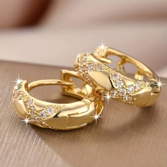 Vintage Hollow Cross Earrings - Timeless Elegance