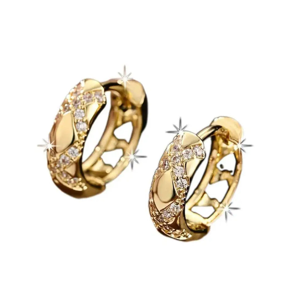 Vintage Hollow Cross Earrings - Timeless Elegance