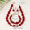 Vintage Pearl Jewelry Set - T083 Red