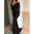 Vivid Charisma: Black Sequin V-Neck Slim Dress - black / XL