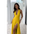 Vixen Halter V-neck Dress - Yellow / L
