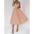 Vixen V-Neck Suspender Dress - Apricot / S