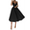 Vixen V-Neck Suspender Dress - Black / S