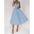 Vixen V-Neck Suspender Dress - Blue / S