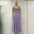 Vixen V-Neck Suspender Dress - Purple / 2XL