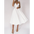 Vixen V-Neck Suspender Dress - White / S