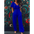 VogueFit V-Neck Jumpsuit - S / Sapphire Blue