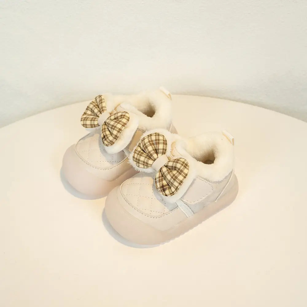 Warm Fleece Little Shoes - Beige / 10cm、10.5cm