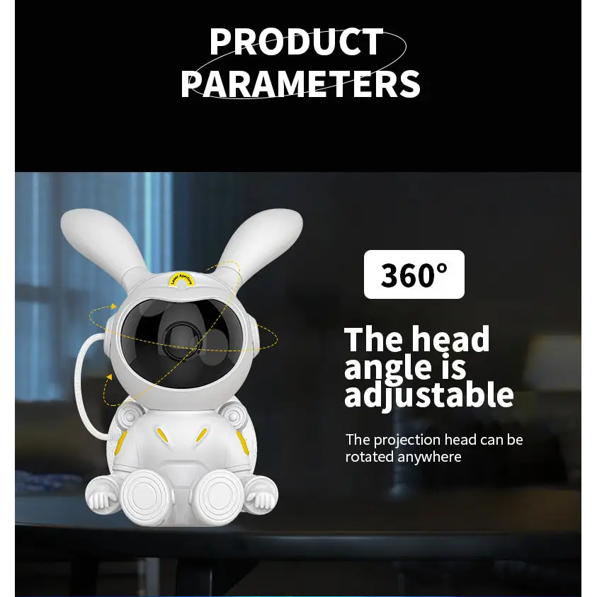 White Space Rabbit Figurine Modern Simplicity Up to 36V