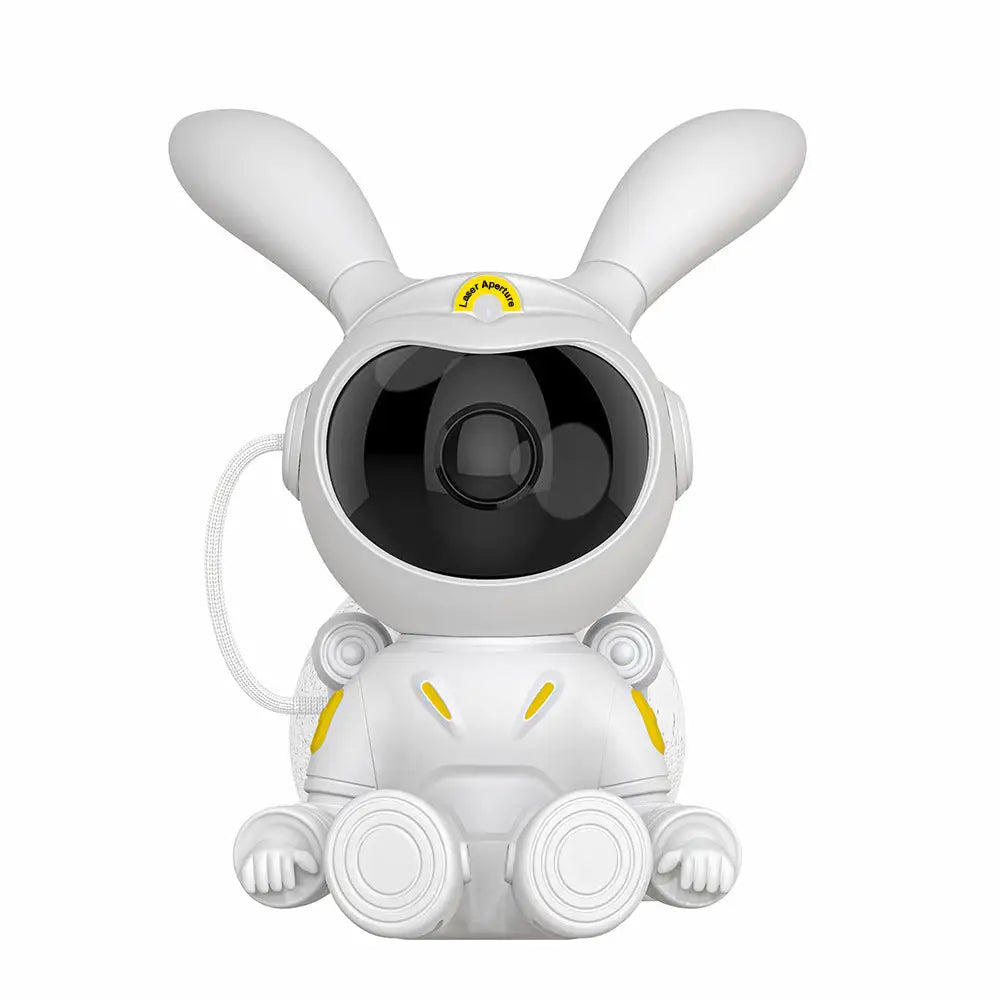 White Space Rabbit Figurine Modern Simplicity Up to 36V Space Rabbit Without Moon