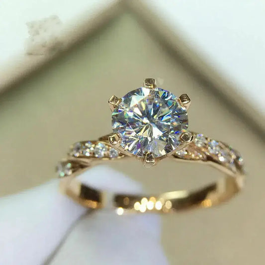 Winding Twist Micro-inlaid Ring
