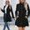 Winter Chic Double Breasted Jacket - Black / S