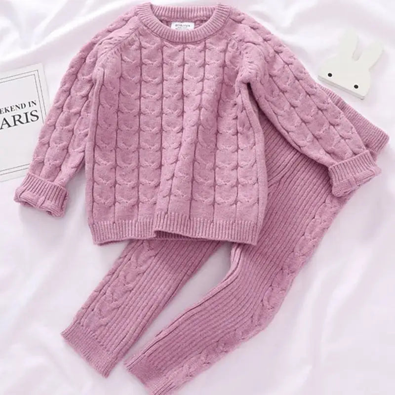 Winter Sweater Pants - Pink / 73cm