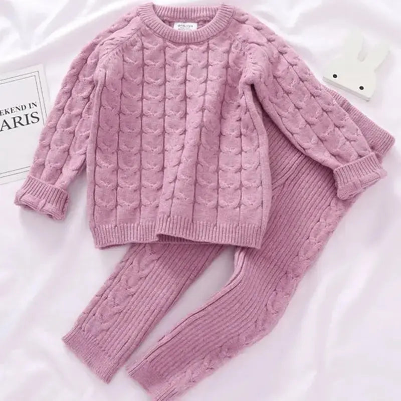 Winter Sweater Pants - Pink / 73cm