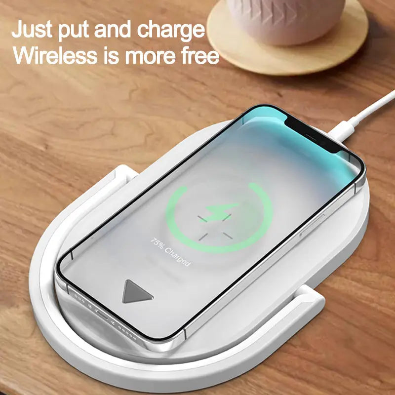 Wireless Fast Charger and Adjustable Phone Holder