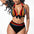 Women’s Colorful Printed Plus Size Bikini Swimming Suit - Figure 3 / S
