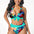 Women’s Colorful Printed Plus Size Bikini Swimming Suit - Figure 5 / S