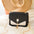 Womens Designer PU Leather Crossbody Shoulder Bag Black