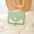 Womens Designer PU Leather Crossbody Shoulder Bag Green