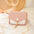 Womens Designer PU Leather Crossbody Shoulder Bag Pink