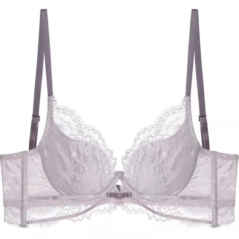 Women’s Fashionable White Underwear With Big Breasts - Purple one piece / 70ABC Pass Cup