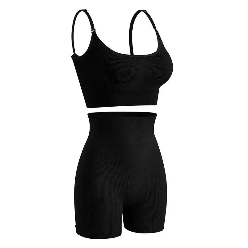 Women’s Fitness Nudity Without Steel Ring Sports Underwear - Black / M