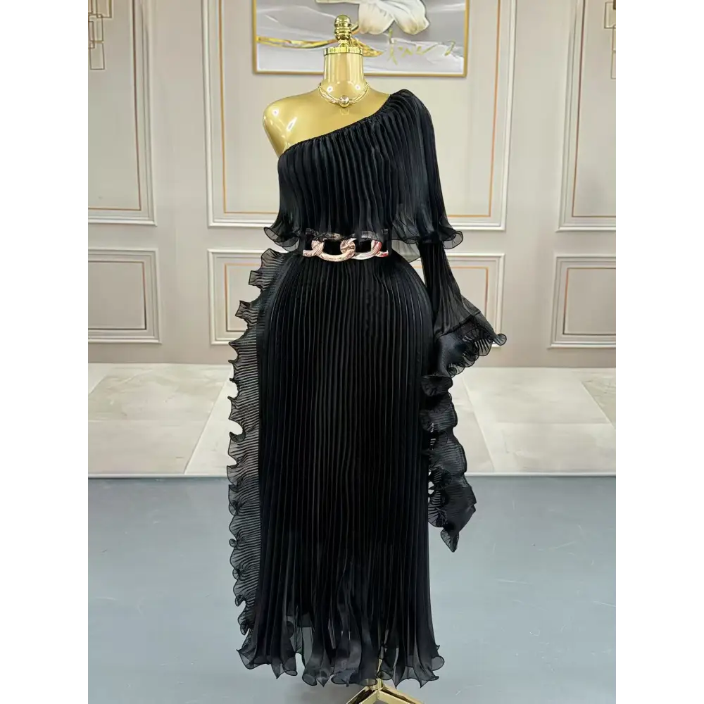Women’s High Waist Long Skirt in Multiple Colors Free Size - Black / Average Size