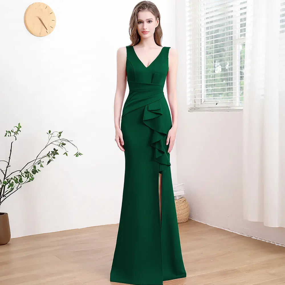 Women’s Mid Waist Long Skirt in Multiple Colors and Sizes - Dark Green 18173 / S