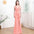 Women’s Mid Waist Long Skirt in Multiple Colors and Sizes - Pink 18173 / S