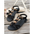 Women’s PU Fish Mouth Shoes with Rhinestone Detail - Black / 36