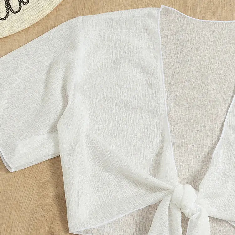 Women’s Solid Color Two-piece Swimsuit Sun-proof Beach Dress