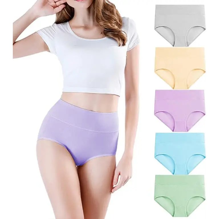 Women’s Underwear High Waist Shaping Underwear Plus Size - Gray Skin Purple Blue Green / S
