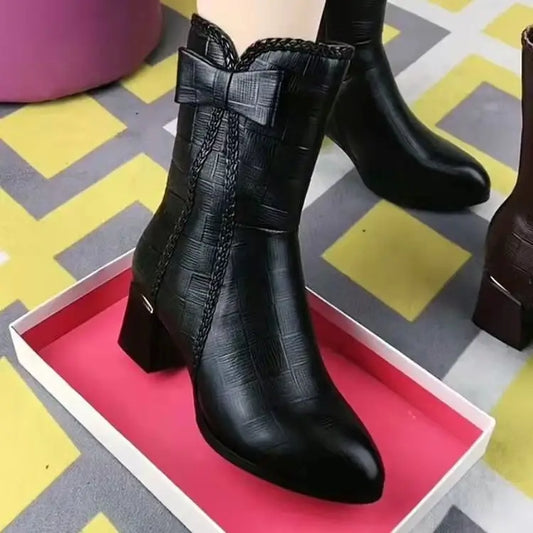 Women’s Waterproof Platform Bow Casual Shoes