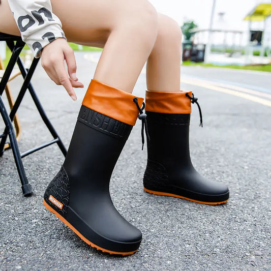 Women’s Waterproof PVC Shoe Covers in Multiple Colors and Sizes