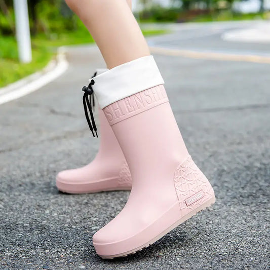 Women’s Waterproof PVC Shoe Covers in Multiple Colors and Sizes