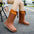Women’s Waterproof PVC Shoe Covers in Multiple Colors and Sizes - Brown Waterproof Mouth / 36