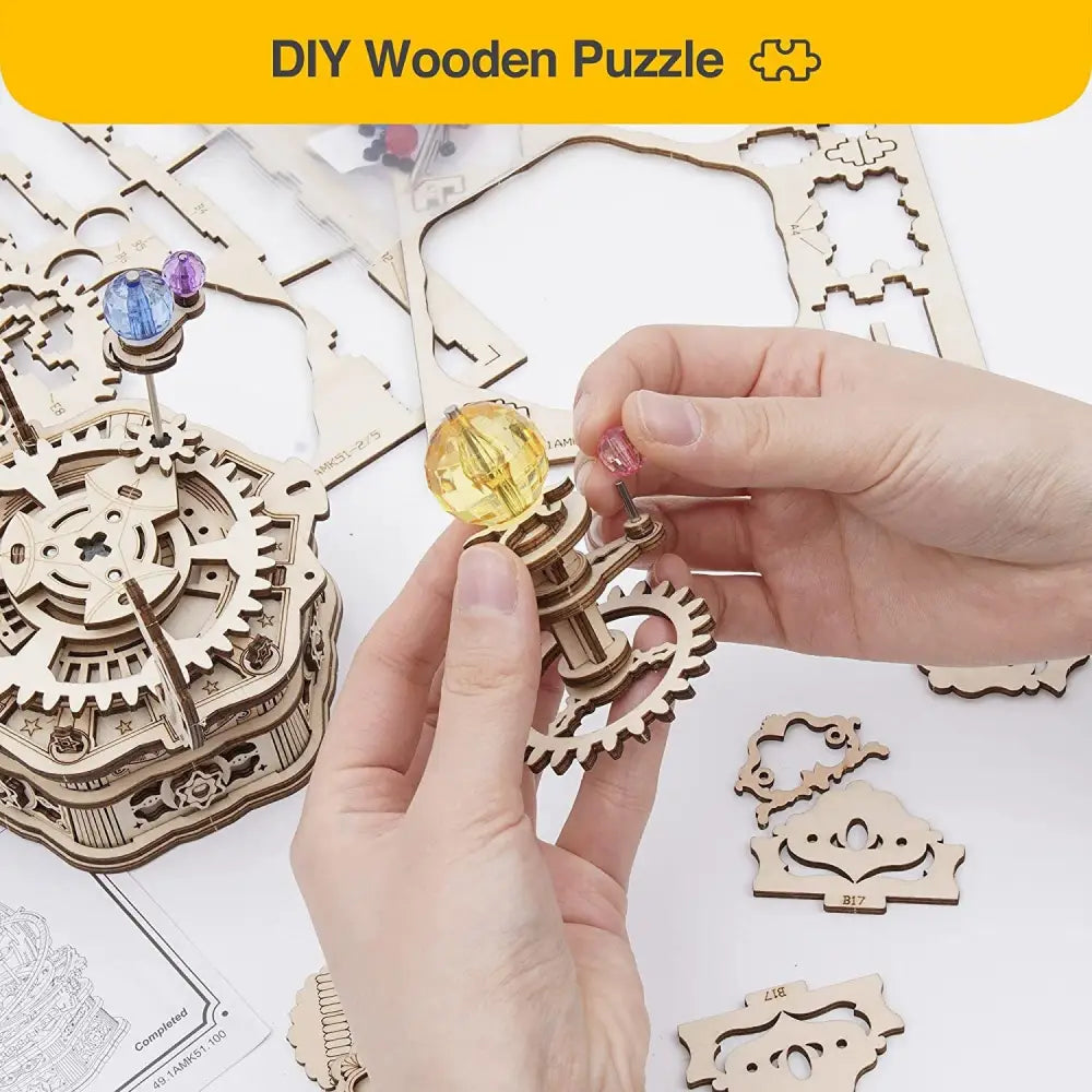 Wooden Model Kit 84 Pieces for Ages 14 and Up AMK51 5