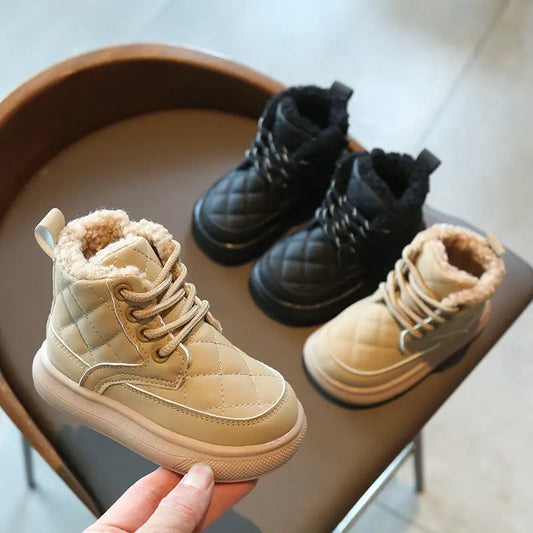 Woolly Winter Ankle Boots for Girls