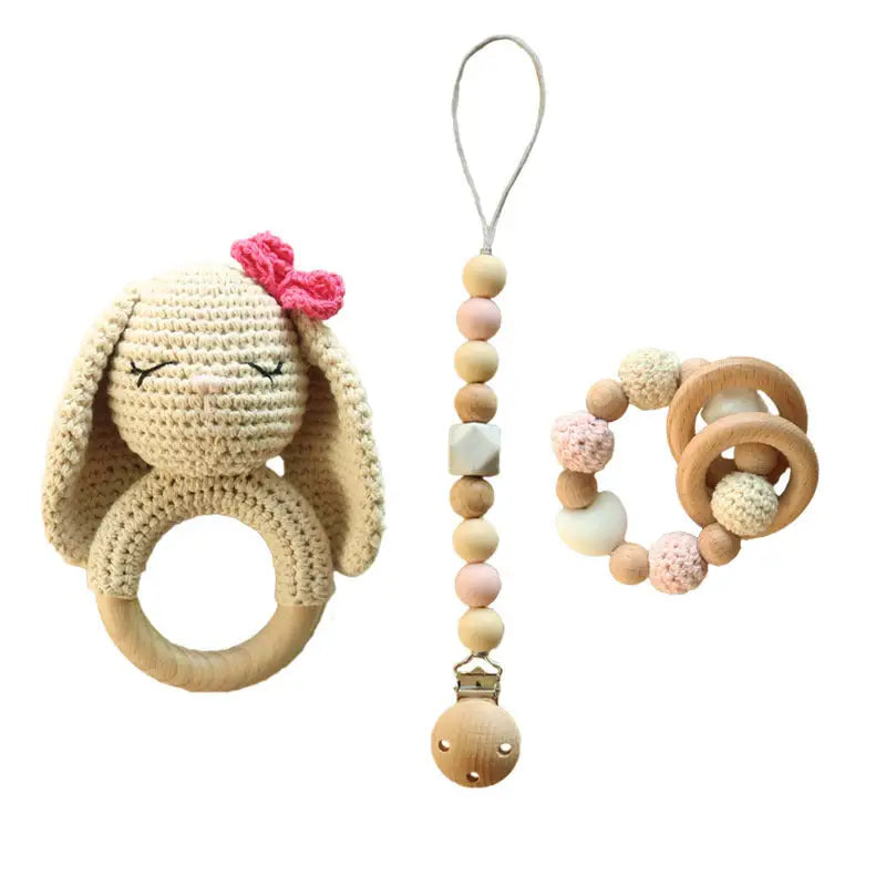 Wooly Bunny Rattle - 4 Style