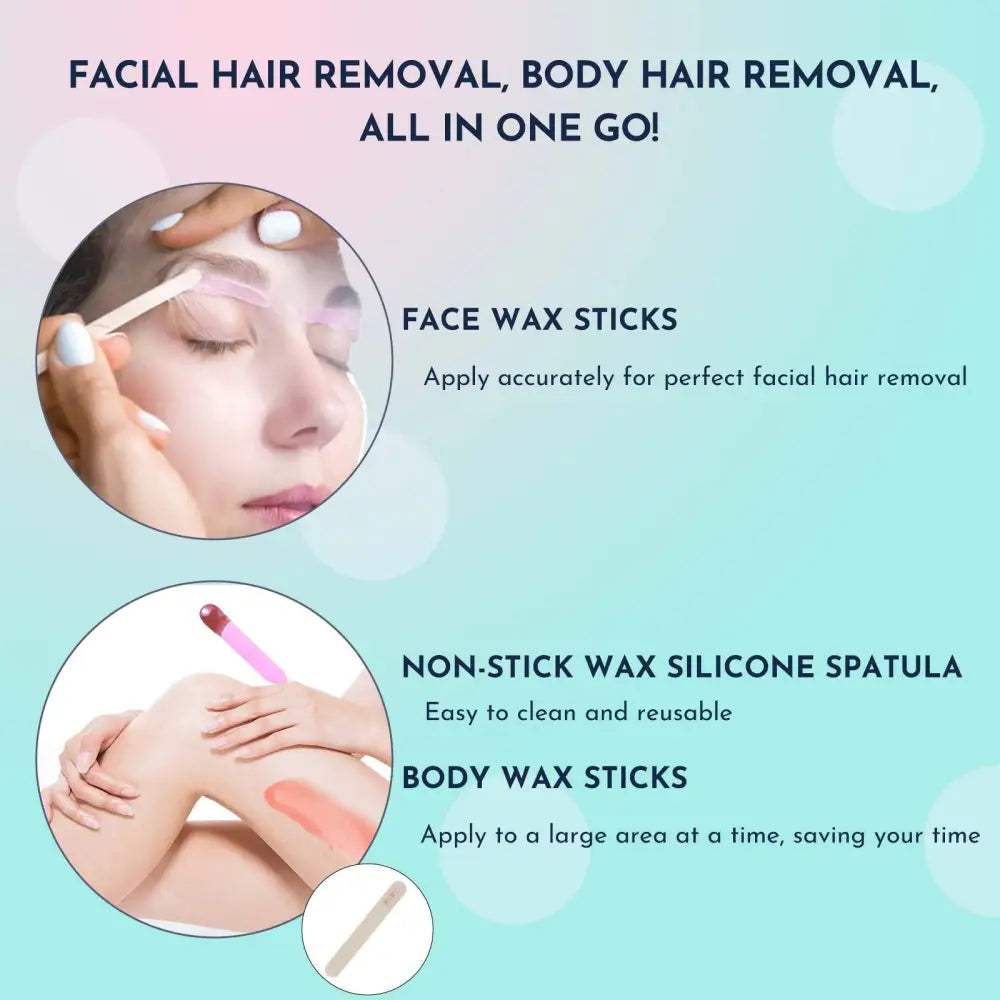 WUWUVISTA Gentle Home Waxing Kit for Effective Hair Removal 5