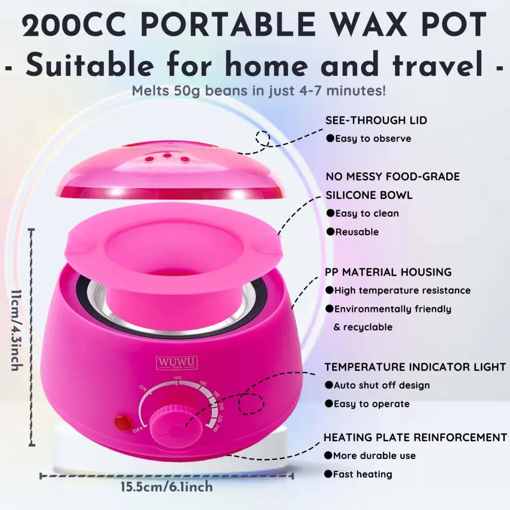 WUWUVISTA Gentle Home Waxing Kit for Effective Hair Removal 5