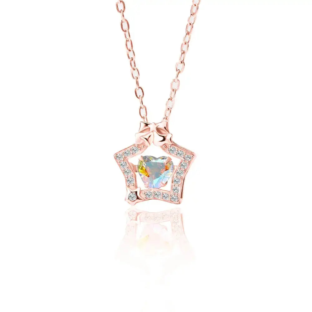 XINGX S925 Radiant Silver Necklace - Summer Luxe - Rose Gold / 925 Silver