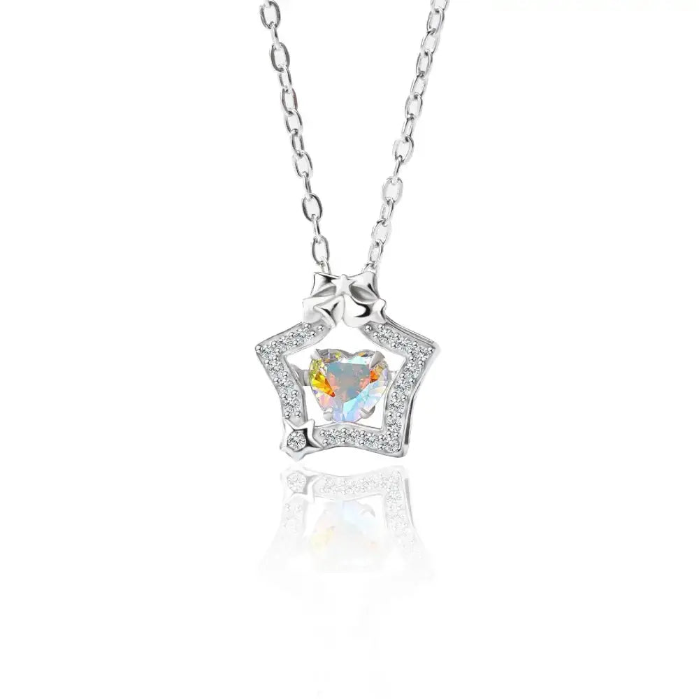 XINGX S925 Radiant Silver Necklace - Summer Luxe - White Gold Color / 925 Silver