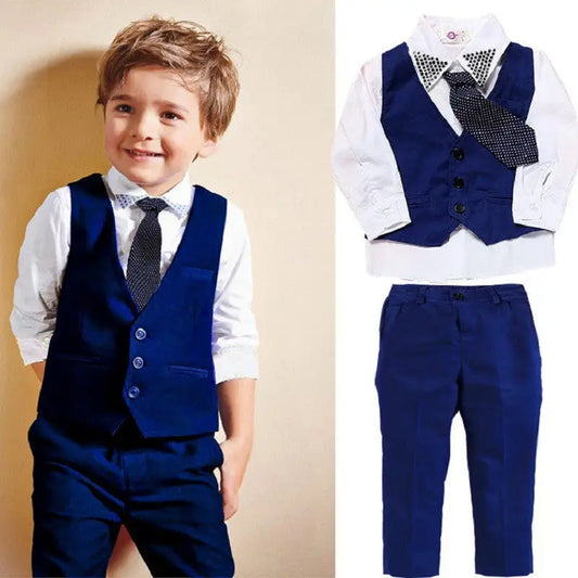 YoungGent: Casual Boys’ Vests & Suits Collection