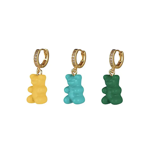 ZircoBear Zirconium Inlaid Gummies with Shimmering Jewelry Design